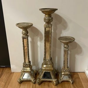 Candle Labra/holder mirrored